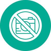 No Photo Multi Color Circle Icon vector