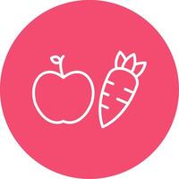 Healthy Eating Multi Color Circle Icon vector