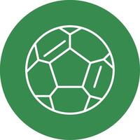 Football Multi Color Circle Icon vector