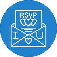 Rsvp Multi Color Circle Icon vector