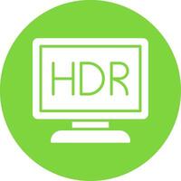 Monitor Multi Color Circle Icon vector
