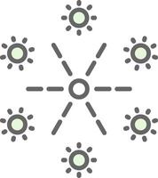 Sparkle Fillay Icon Design vector