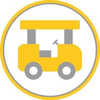 transporte plano circulo icono vector