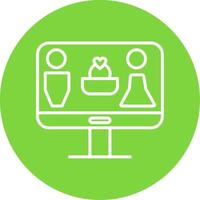 couple Multi Color Circle Icon vector