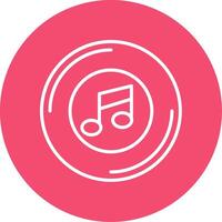 Music Multi Color Circle Icon vector