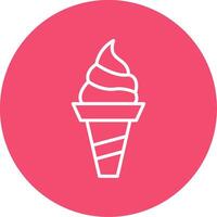 Ice Cream Multi Color Circle Icon vector