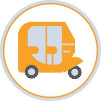 Vehicle Flat Circle Icon vector