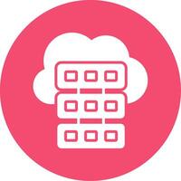 Cloud Computing Multi Color Circle Icon vector
