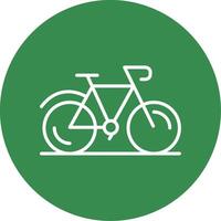 Bicycle Multi Color Circle Icon vector