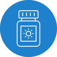Sun Block Multi Color Circle Icon vector