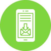 Mail Multi Color Circle Icon vector