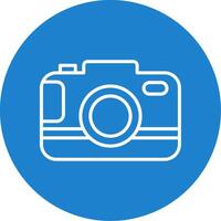 Camera Multi Color Circle Icon vector