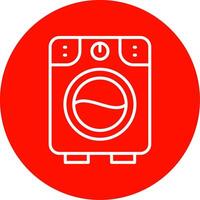 Washing Machine Multi Color Circle Icon vector