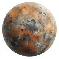 Mercury planet on isolated transparent background png