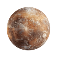 Mercury planet on isolated transparent background png