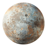 Mercury planet on isolated transparent background png