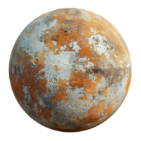 Mercury planet on isolated transparent background png