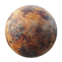 Mercury planet on isolated transparent background png