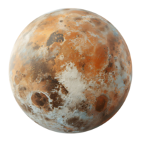 Mercury planet on isolated transparent background png