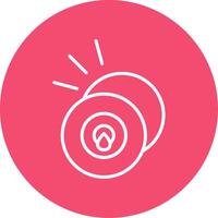 Cymbal Multi Color Circle Icon vector