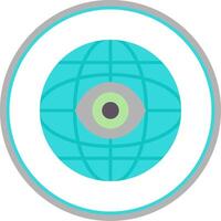 Internet Flat Circle Icon vector