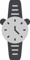 reloj plano circulo icono vector