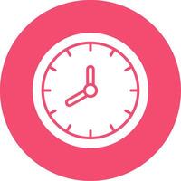 Clock Multi Color Circle Icon vector