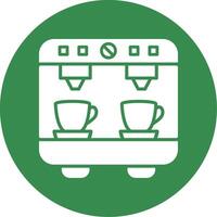 Coffee Machine Multi Color Circle Icon vector