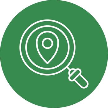 Map Pointer Multi Color Circle Icon vector