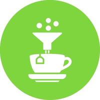 Coffee Filter Multi Color Circle Icon vector