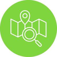 Map Multi Color Circle Icon vector