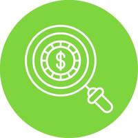 Coin Multi Color Circle Icon vector
