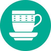 Cup Multi Color Circle Icon vector