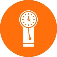 Clock Multi Color Circle Icon vector