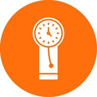 Clock Multi Color Circle Icon vector