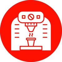 Coffee Machine Multi Color Circle Icon vector