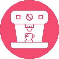 Coffee Machine Multi Color Circle Icon vector