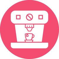 Coffee Machine Multi Color Circle Icon vector