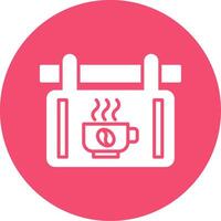 café señalización multi color circulo icono vector