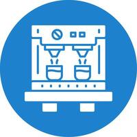 Coffee Machine Multi Color Circle Icon vector