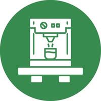 Coffee Machine Multi Color Circle Icon vector