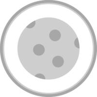 Moon Flat Circle Icon vector