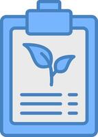 Environmental Program Line Filled Blue Icon vector