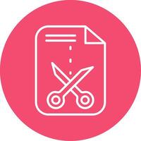 Cutting Multi Color Circle Icon vector