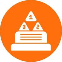 Number Multi Color Circle Icon vector