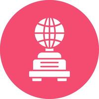 Globe Multi Color Circle Icon vector