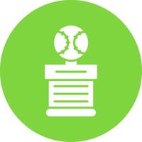 Baseball Multi Color Circle Icon vector