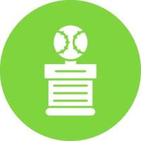 Baseball Multi Color Circle Icon vector