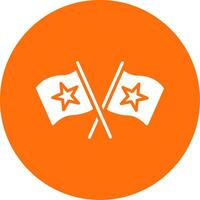 Flags Multi Color Circle Icon vector