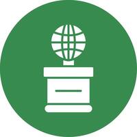 World Multi Color Circle Icon vector